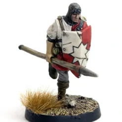Tabletop Miniatures>DGS Games Militia Spearman #103008 Unpainted 32mm Scale Freeblades Metal Figure - Your Source for Gaming Essentials