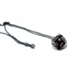 Dice>Dice Pendant Necklace 'Dragons' with Gunmetal Gray Finish - Holds a D10 - Your Source for Gaming Essentials