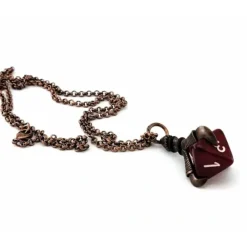 Dice>Dice Pendant Necklace with Old Copper Finish - Holds a D8 - Your Source for Gaming Essentials