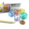 Dice>Double Dice Game with 5 Dice Travel Tube Pencil and Gaming Instructions - Your Source for Gaming Essentials