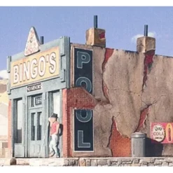 Downtown Deco 1029 Bingo's Pool Hall Building Kit - Your Source for Gaming Essentials