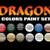Tabletop Miniatures>Dragon Colors Paint Set #09917 (12 Bottles) - Your Source for Gaming Essentials