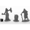 Tabletop Miniatures>Dreadmere Townsfolk: Fishwife & Crone (2) #44033 Bones Black Plastic - Your Source for Gaming Essentials