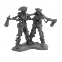 Tabletop Miniatures>Drunken Skeleton Pirates #04058 Dark Heaven Legends Unpainted Metal Figures - Your Source for Gaming Essentials