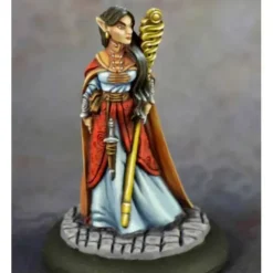 Tabletop Miniatures>Dungeon Dwellers Elf Wizard, Anthanell #07028 Bones USA Unpainted Plastic Figure - Your Source for Gaming Essentials