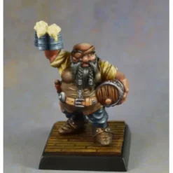 Tabletop Miniatures>Dungeon Dwellers Jalarak Leadbarrels, Dwarf Brewmaster 07015 Metal - Your Source for Gaming Essentials