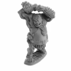 Tabletop Miniatures>Dungeon Dwellers Ogre Smasher (Two Handed Club) #07061 Bones USA Unpainted Plastic Figure - Your Source for Gaming Essentials
