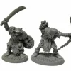 Tabletop Miniatures>Dungeon Dwellers Orc Raiders (2) #07013 Bones USA Unpainted Plastic Figures - Your Source for Gaming Essentials