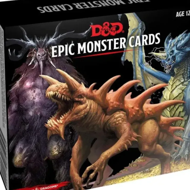 Board Games>Dungeons and Dragons RPG Epic Monster Cards - 77 Oversized Cards - Your Source for Gaming Essentials