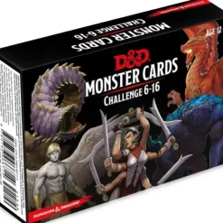 Board Games>Dungeons and Dragons RPG Monster Cards - 74 Cards with Challenge Rating 6 to 16 - Your Source for Gaming Essentials