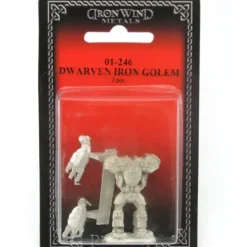 Tabletop Miniatures>Dwarven Iron Golem #01-246 Classic Ral Partha Fantasy RPG Metal Figure - Your Source for Gaming Essentials