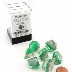 Dice>Eclipse Dice 7 Piece Polyhedral DnD Dice Set - Elf King - Your Source for Gaming Essentials