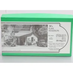 Evergreen Hill 2005 O Scale 30'S Gas Station Building Kit - Your Source for Gaming Essentials