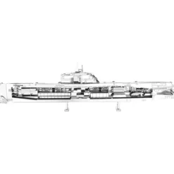 Toys>Fascinations Metal Earth German U-Boat Type XXI 3D Metal Model Kit - Your Source for Gaming Essentials