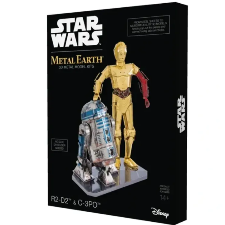Toys>Fascinations Metal Earth Gift Box Set C-3PO & R2-D2 Laser Cut 3D Metal Model Kit - Your Source for Gaming Essentials