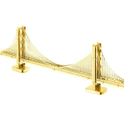 Toys>Fascinations Metal Earth Golden Gate Bridge Gold Laser Cut 3D Metal Model Kit - Your Source for Gaming Essentials