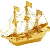 Toys>Fascinations Metal Earth Golden Hind Ship Gold Laser Cut 3D Metal Model Kit - Your Source for Gaming Essentials