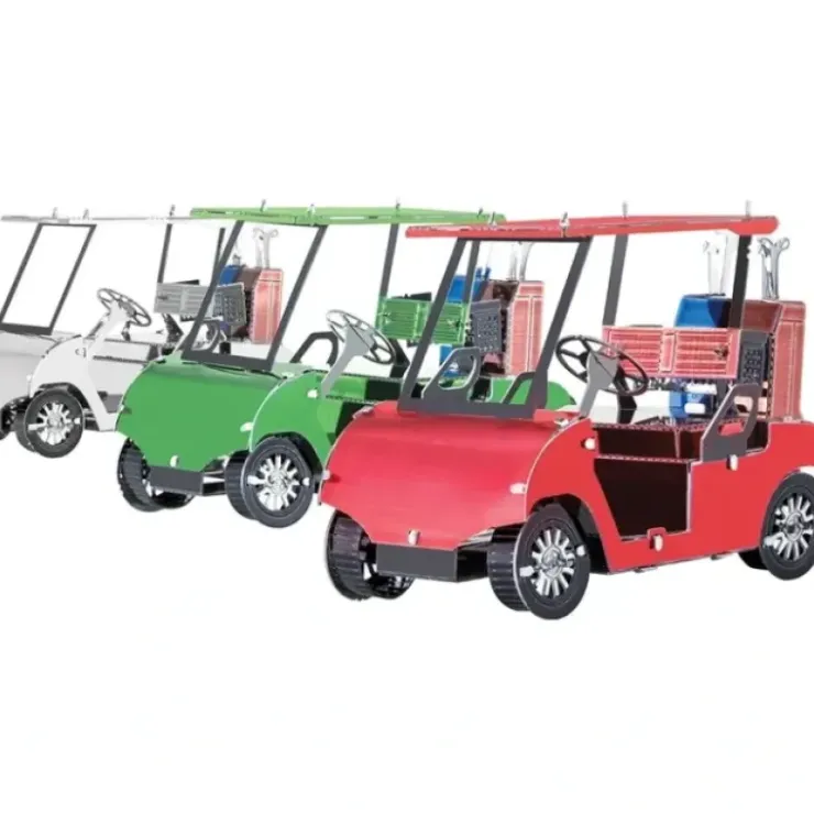 Toys>Fascinations Metal Earth Golf Cart Set - Multi-Colored Laser Cut 3D Metal Kit - Your Source for Gaming Essentials