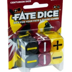Dice>Fate Dice for Fate & Fudge Games - 12 D6 Spirit of the Century Centurion Dice - Your Source for Gaming Essentials
