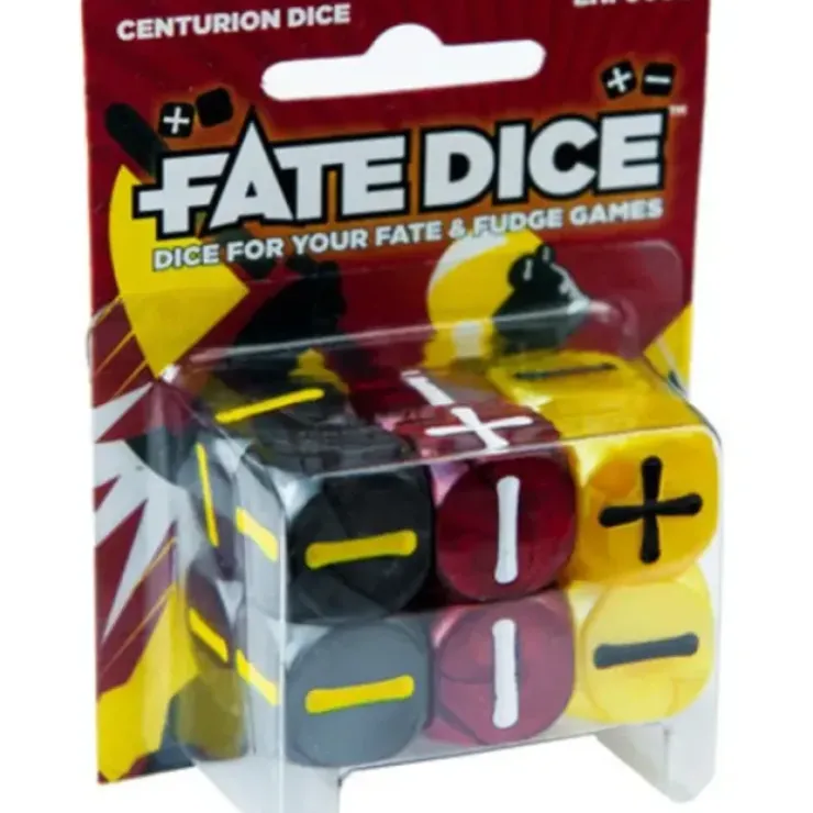 Dice>Fate Dice for Fate & Fudge Games - 12 D6 Spirit of the Century Centurion Dice - Your Source for Gaming Essentials