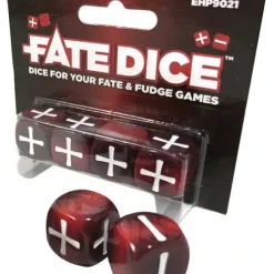 Dice>Fate Dice: Infernal Dice (Single-Player Pack, 4 Dice) - Your Source for Gaming Essentials