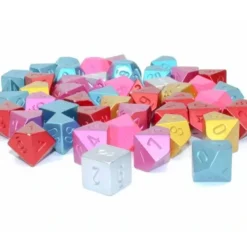 Dice>Faux Metal Jacket Mix of 50 Polyhedral Dice - Your Source for Gaming Essentials