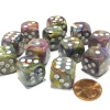 Dice>Festive 16mm D6 Chessex Dice Block (12 Dice) - Carousel with White Pips - Your Source for Gaming Essentials