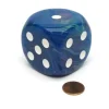 Dice>Festive 50mm Huge Large D6 Chessex Dice, 1 Piece - Waterlily with White Pips - Your Source for Gaming Essentials