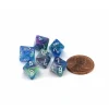 Dice>Festive 9mm Mini 8 Sided D8 Dice, 6 Pieces - Waterlily with White Numbers - Your Source for Gaming Essentials