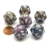 Dice>Festive 20 Sided D20 Chessex Dice, 6 Pieces - Carousel with White Numbers - Your Source for Gaming Essentials