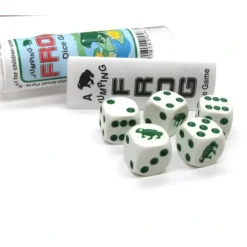Dice>Frog Dice Game 5 Dice Set with Travel Tube and Instructions - Your Source for Gaming Essentials