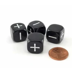 Dice>Fudge Dice, 4 Pieces - Choose your color - Your Source for Gaming Essentials