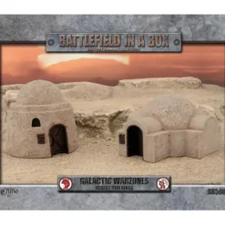 Tabletop Miniatures>Gale Force Nine Battlefield in a Box Model - Painted Desert Buildings - Your Source for Gaming Essentials