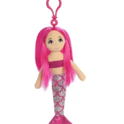 Toys>7" Garnet Clip-On Sea Sparkles Soft Plush Pink Mermaid - Your Source for Gaming Essentials