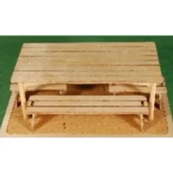 GCLaser 350116 1:35 O Scale Table and Bench Set Laser Cut Plywood Kit - Your Source for Gaming Essentials