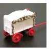 Gem City Amusement 9103 Red Wheels White Cage Bear Cage w/2 Bears - Your Source for Gaming Essentials