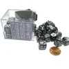 Dice>Gemini 12mm D6 Chessex Dice Block (36 Dice) - Purple-Steel with White Pips - Your Source for Gaming Essentials
