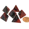 Dice>Gemini 18mm 4 Sided D4 Chessex Dice, 6 Pieces - Purple-Red with Gold - Your Source for Gaming Essentials