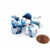 Dice>Gemini 15mm 6-Sided D6 Numbered Dice, 6 Pieces - Astral Blue-White with Red - Your Source for Gaming Essentials