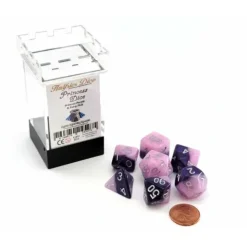 Dice>Halfsies Dice 7 Piece Polyhedral DnD Dice Set - Princess - Your Source for Gaming Essentials