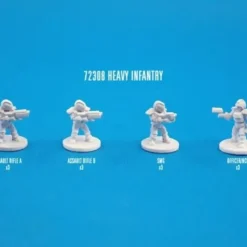 Tabletop Miniatures>Heavy Infantry (12) Unpainted Plastic CAV Strike Operations Figures - Your Source for Gaming Essentials