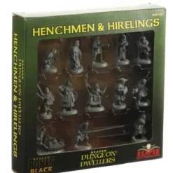 Tabletop Miniatures>Henchmen and Hirelings Boxed Set #44149 Bones Black Unpainted Plastic Minis - Your Source for Gaming Essentials