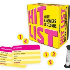 Cards>Hit List Party Game: 1 Clue, 6 Answers, 30 Seconds - Your Source for Gaming Essentials