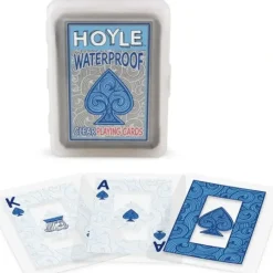 Cards>Hoyle Clear Playing Cards - Waterproof Clear Durable Deck of Cards Blue Deck - Your Source for Gaming Essentials