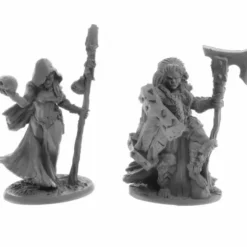 Tabletop Miniatures>Jade Fire Leaders (2) #30054 Reaper Legends: Bones USA Unpainted Plastic Figures - Your Source for Gaming Essentials