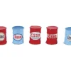 JL Innovative Design 361-574 Custom Oil Barrels Esso (red light blue) pkg(5) - Your Source for Gaming Essentials
