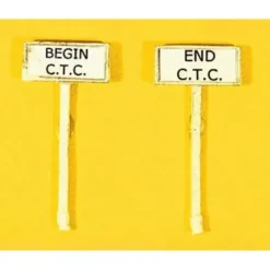 JL Innovative Design 838 HO Begin/End C.T.C. Sign Set (Pack of 2) - Your Source for Gaming Essentials