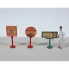 JL Innovative Design 466 HO Sinclair Vintage Gas Station Curb Signs (Set of 3) - Your Source for Gaming Essentials