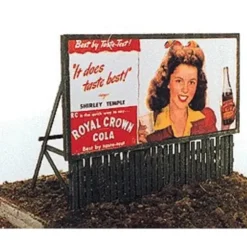 JL Innovative Design 276 HO 1940s-50s Movie Stars Fence Base Billboards Kit (2) - Your Source for Gaming Essentials