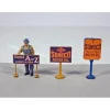 JL Innovative Design 475 HO Sunoco Vintage Gas Station Curb Signs (Set of 3) - Your Source for Gaming Essentials